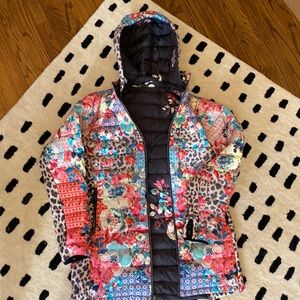 NWT Johnny Was Medium Lubello Reversable Down Parka